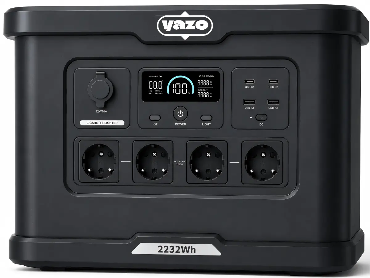 YAZO portable power station solar panel and accessories warranty coverage